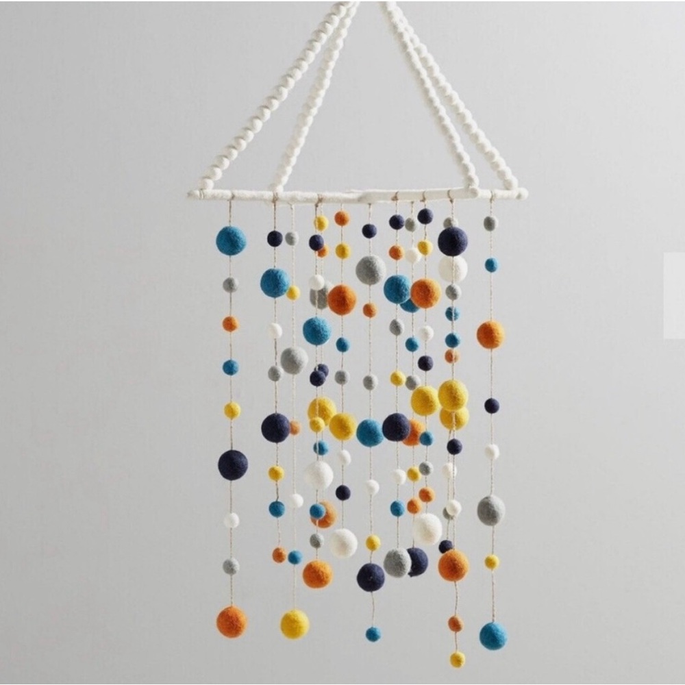 Colorful Felt Ball Mobile